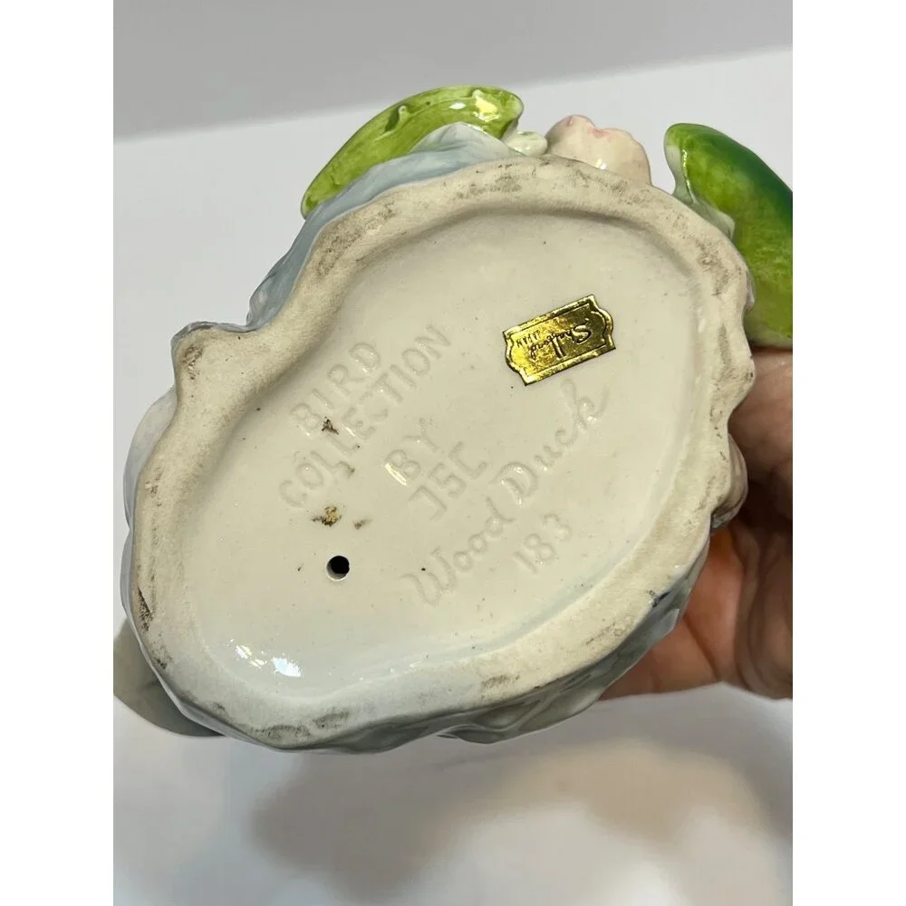 Porcelain Wood Duck Figurine Bird Collection by JSC Model 183 Shafford Japan VTG - Picture 13 of 16